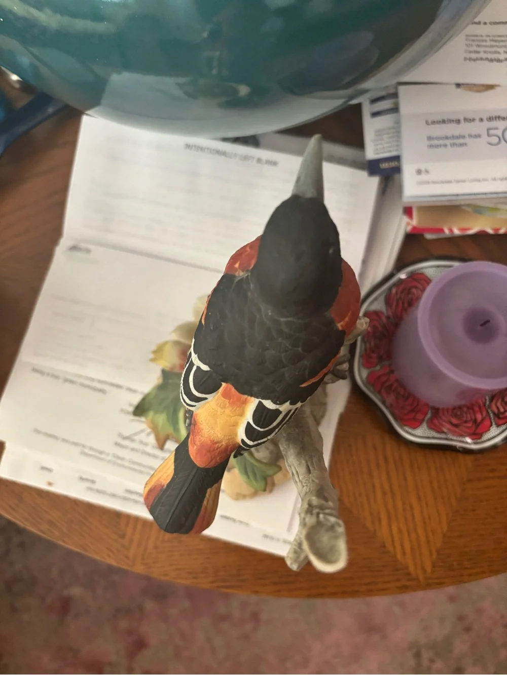 Vintage Andrea by Sadek Baltimore Oriole Figurine,